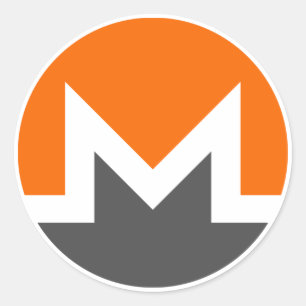 Monero XMR Cryptomonnaie Stickers ronds de petite 