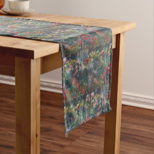 Monet 1887 Vintage Peony Garden Short Table Runner