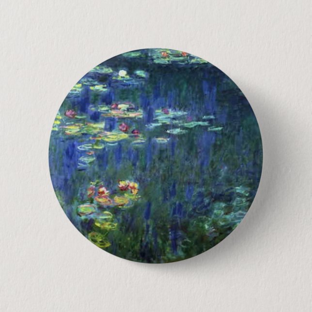 Monet 2 Inch Round Button (Front)