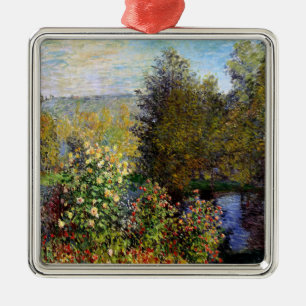 Monet - A Corner of the Garden at Montgeron Metal Ornament