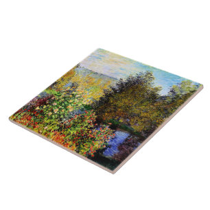 Monet - A Corner of the Garden at Montgeron Tile