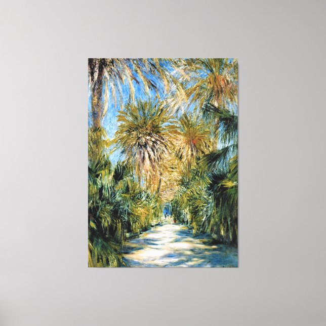Monet - Algiers, the Garden of Essai Canvas Print (Front)