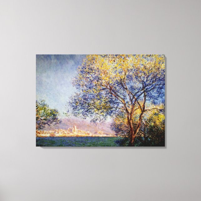 Monet - Antibes in the Morning Canvas Print (Front)