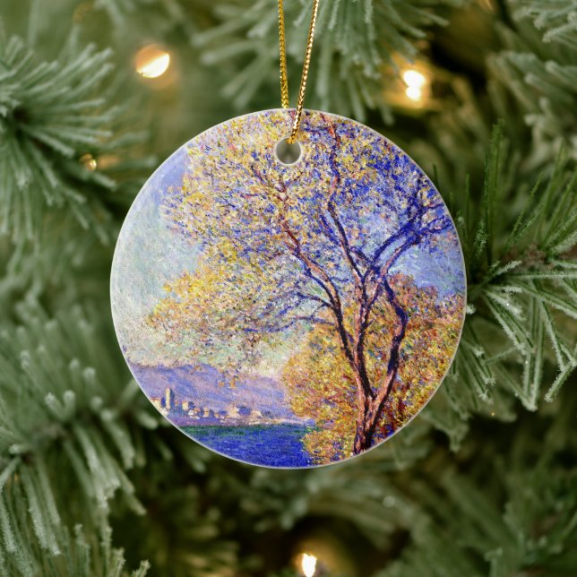 Monet - Antibes Seen from the Salis Gardens, Ceramic Ornament (Tree)