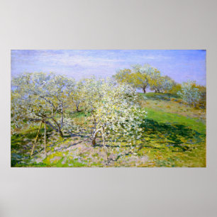 Monet - Apple Trees In Bloom 1873 Poster