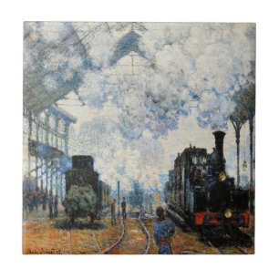 Monet - Arrival of the Normandy Train, tile