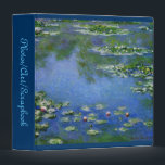 Monet Art Binder<br><div class="desc">Artist: Claude Monet. "Pond with Flowers" Perfect for a scrapbook or photo album. Easy to Customize with your own words. Great gift for Mom and Teens!</div>
