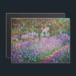 Monet - Artist's Garden at Giverny Magnetic Card<br><div class="desc">The Artist's Garden at Giverny / Le Jardin de l'artiste a Giverny - Claude Monet,  1900</div>