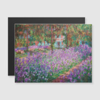 Monet - Artist's Garden at Giverny Magnetic Card
