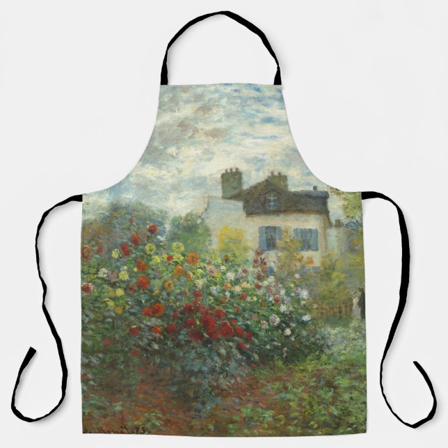 Monet Artists Garden in Argenteuil Painting Apron (Front)