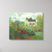 Monet Artists Garden in Argenteuil Painting