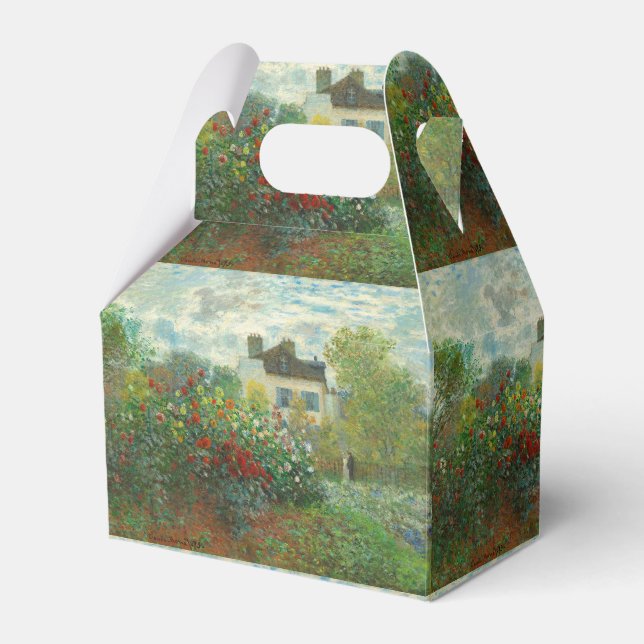 Monet Artists Garden in Argenteuil Painting Favor Box (Front Side)