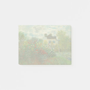 Monet Artists Garden in Argenteuil Painting Post-it Notes