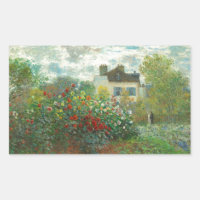 Monet Artists Garden in Argenteuil Painting
