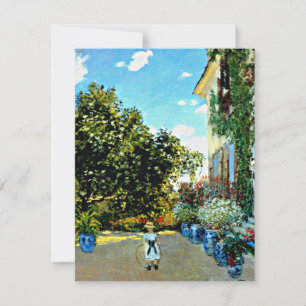 Monet - Artist's House at Argenteuil Card
