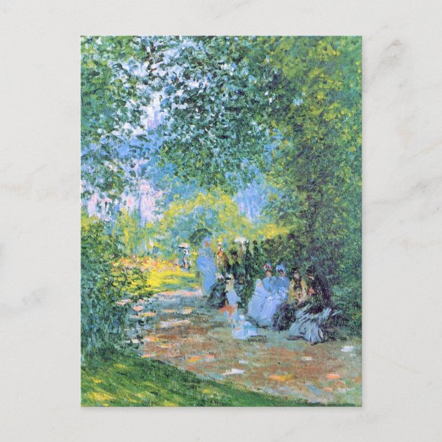 Monet - At the Parc Monceau Postcard (Front)