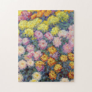 Monet - Bed of Chrysanthemums Jigsaw Puzzle