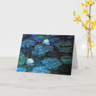 Monet - Blue Water Lilies Card