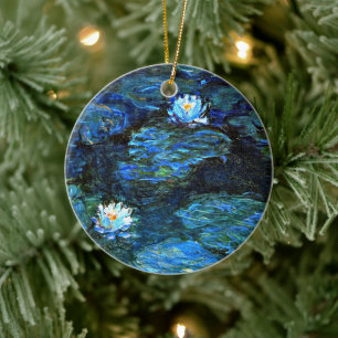 Monet - Blue Water Lilies Ceramic Ornament