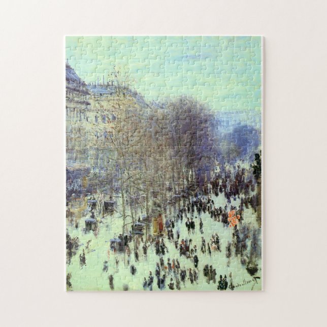 Monet Boulevard de Capucines Fine Art Jigsaw Puzzle (Vertical)