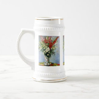 MONET Bouquet of Gladiolas 18oz Beer Stein Mug