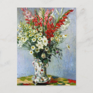 MONET Bouquet of Gladiolas Postcard