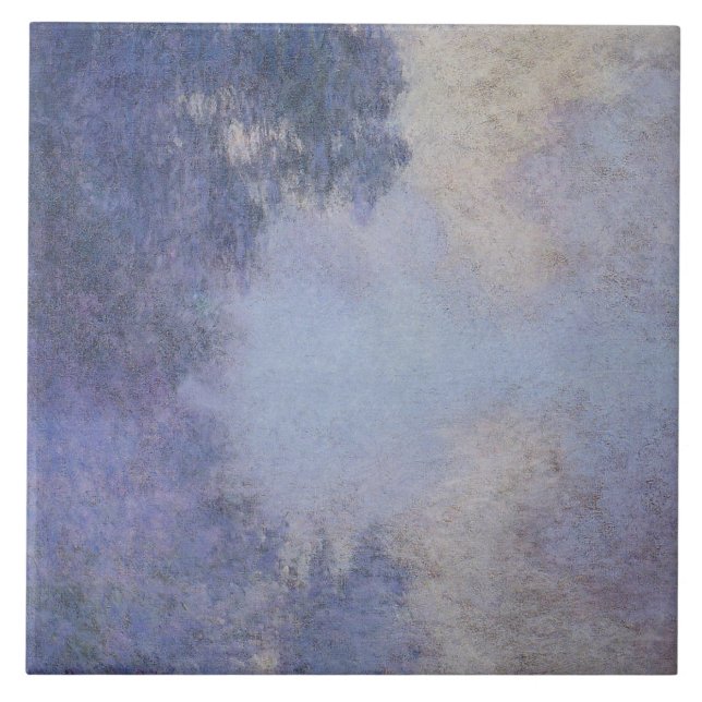 Monet - Branch of the Seine near Giverny Tile (Front)