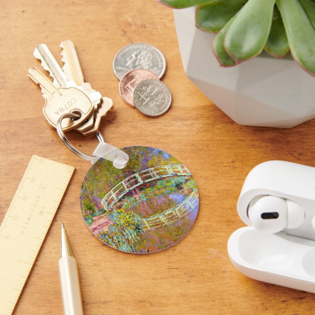 Monet - Bridge in Monet's Garden Keychain (Desk)