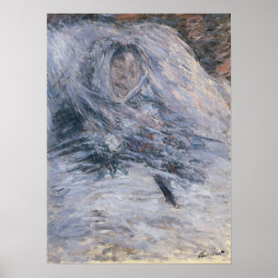 Monet - Camille On Her Deathbed 1879 Poster