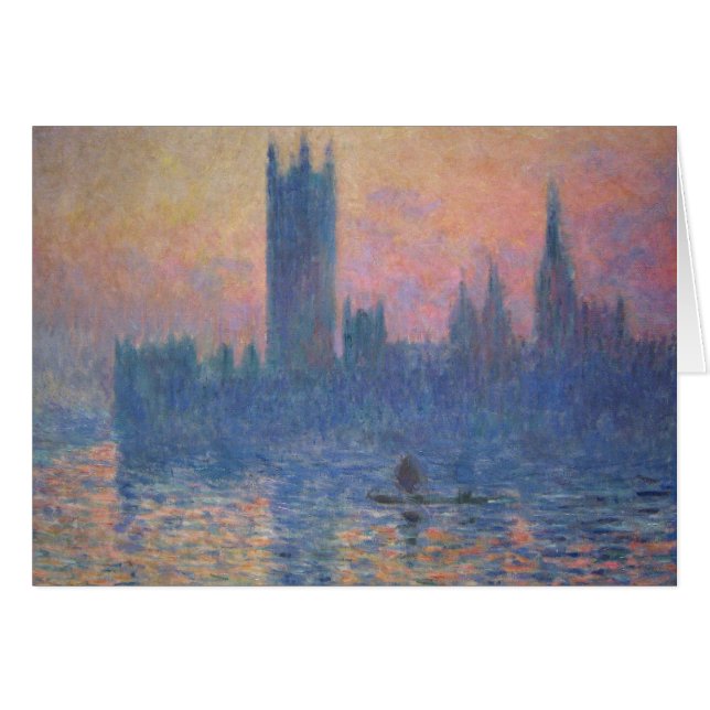 Monet - Chambres du Parlement au coucher du soleil (Devant horizontal)