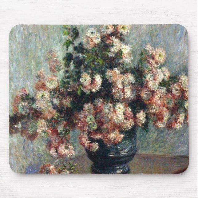 Monet Chrysanthemums Mouse Pad (Front)
