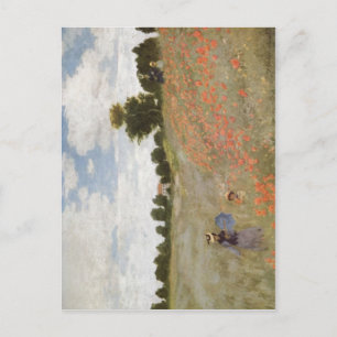 Monet, Claude Mohnblumen 1873 Technique ?l auf Lei Postcard