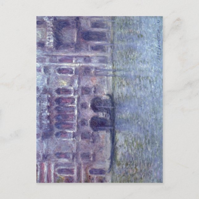 Monet, Claude Palazzo da Mula, Venedig 1908 Techni Postcard (Front)