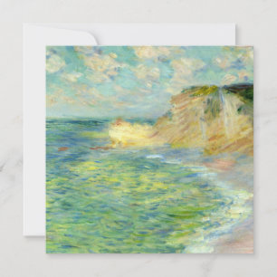 Monet - Cliffs at Amont, famous painting Card
