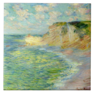 Monet - Cliffs at Amont Tile
