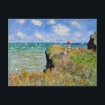 Monet - Clifftop Walk at Pourville Postcard<br><div class="desc">Famous painting by Claude Monet,  Clifftop Walk at Pourville.</div>