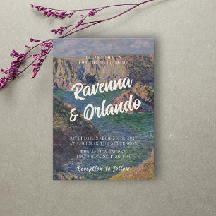 Monet Fine Art Rustic Romantic Inspired Wedding Invitation