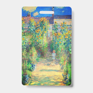 Monet Flower Garden Badge