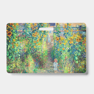 Monet Flower Garden Badge