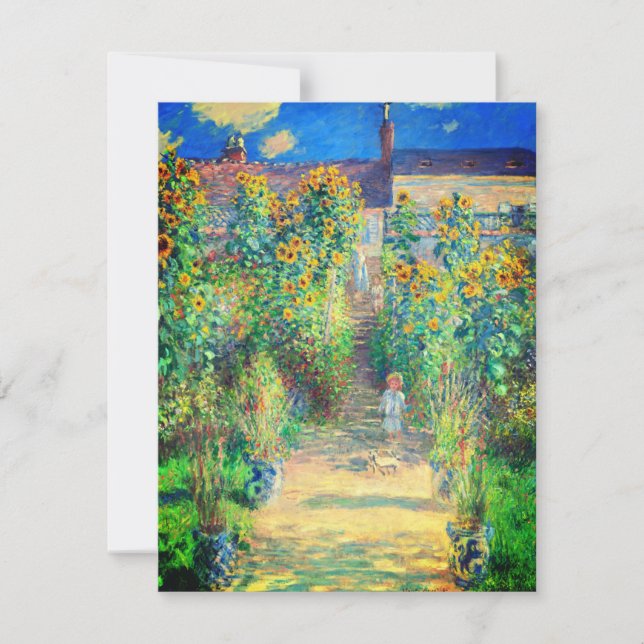 Monet Flower Garden Card (Front)