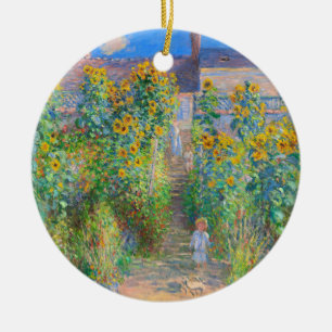 Monet Flower Garden Ceramic Ornament