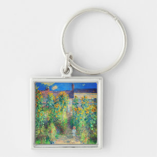 Monet Flower Garden Keychain