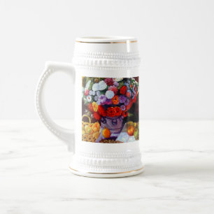 Monet Flowers and Fruit Beer Stein