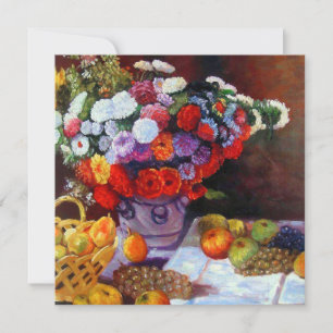 Monet Flowers and Fruit Invitation