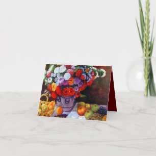 Monet Flowers and Fruit Invitation