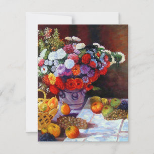 Monet Flowers and Fruit Invitation