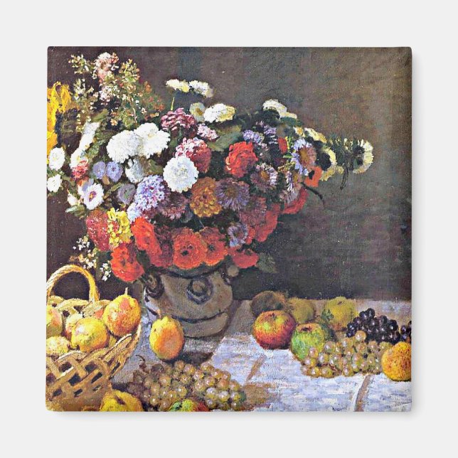 Monet - Flowers and Fruit Magnet (Front)