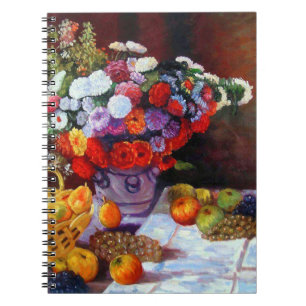 Monet Flowers and Fruit Notebook