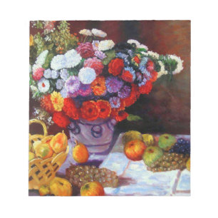 Monet Flowers and Fruit Notepad