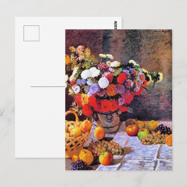 Monet - Flowers and Fruit Postcard (Front/Back)
